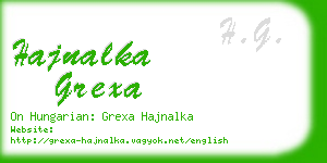 hajnalka grexa business card
